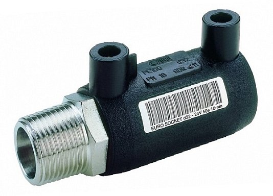 Муфта переходная электросварная с ВР d25х3/4 ПЭ100 SDR7,4