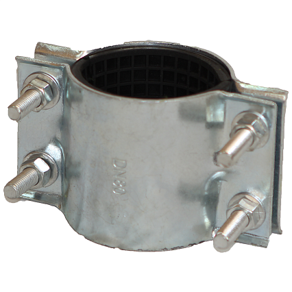 Хомут двухсоставной оцинкованный DN125 (132-140)