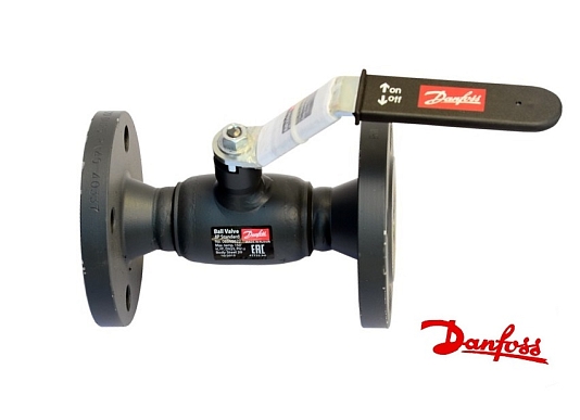 Кран шаровой стальной JIP Standard FF Ду 100 Ру16 фланцевый Danfoss 065N9628